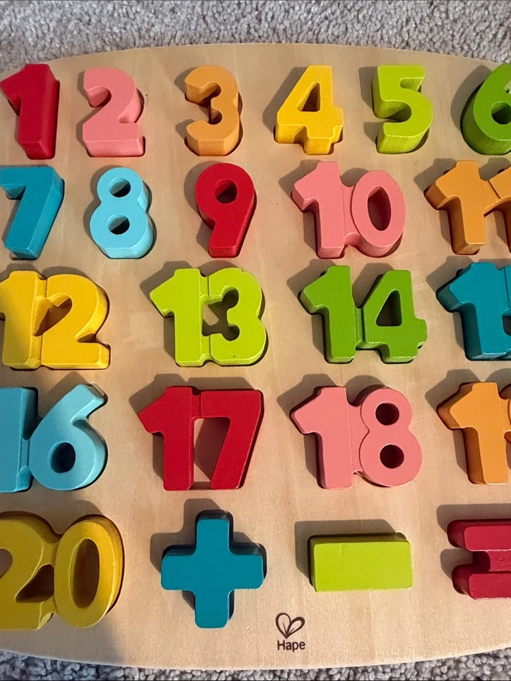 Hape chunky number